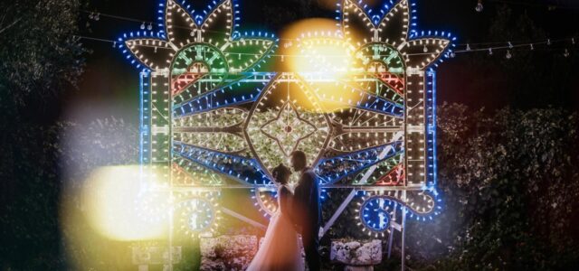 Il matrimonio con le luminarie!