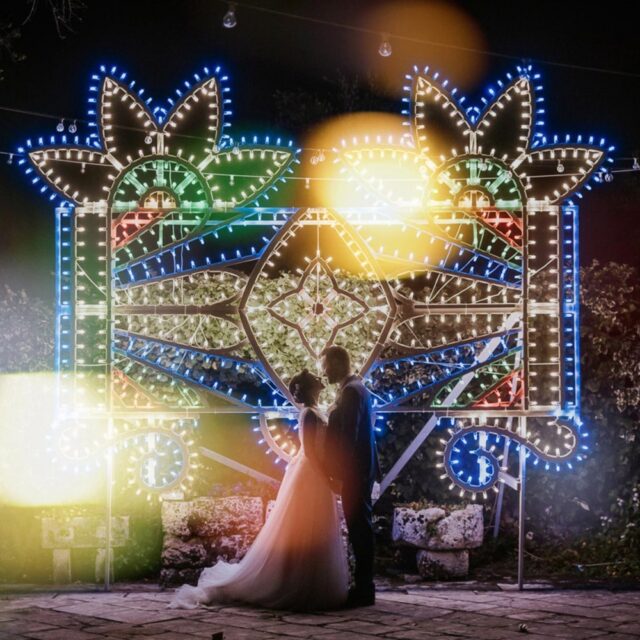 Il matrimonio con le luminarie!